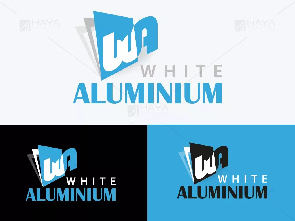 Logo While Aluminium